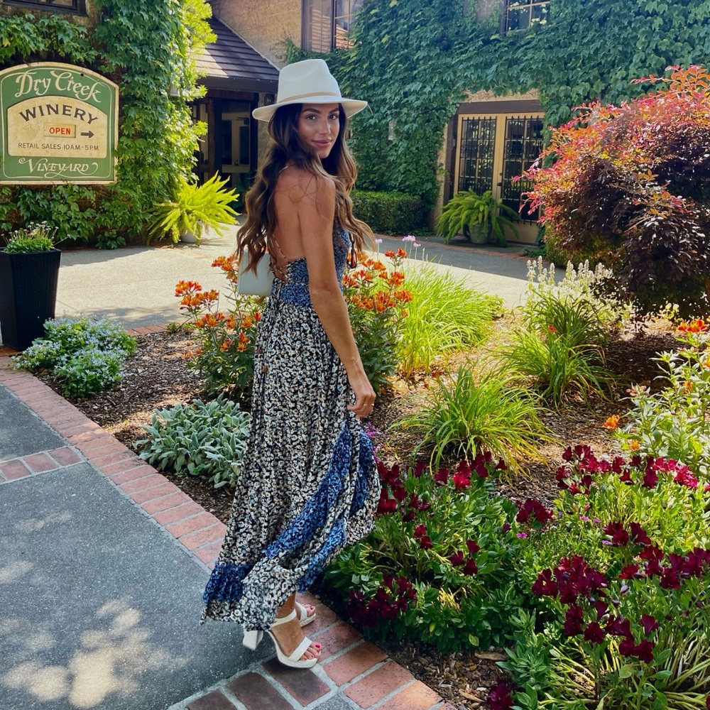 Free people boho floral midi